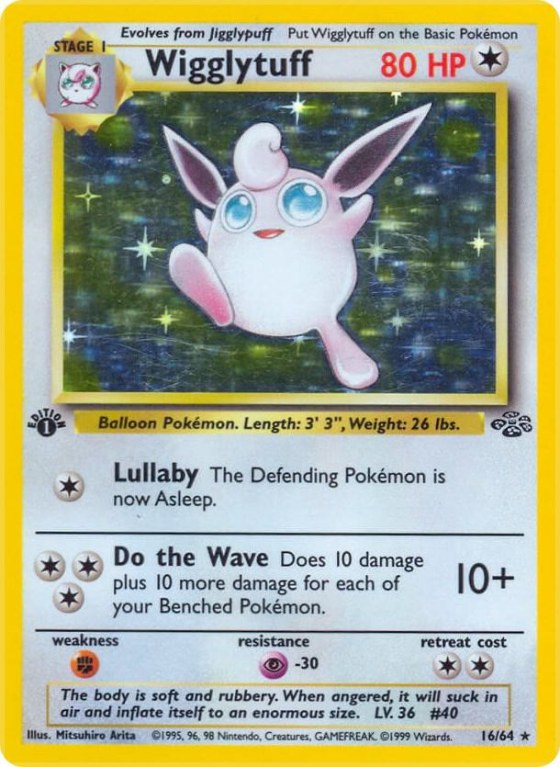 Wigglytuff (16) - 1st Edition Holo