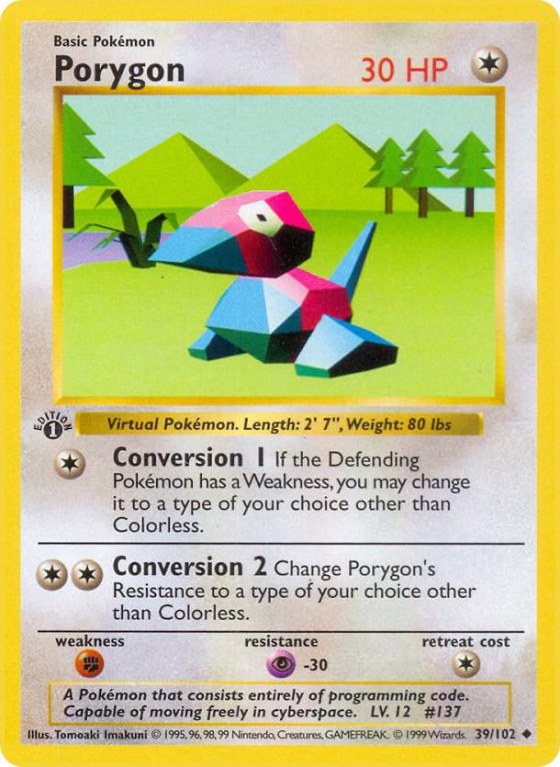 Porygon - 1st Edition