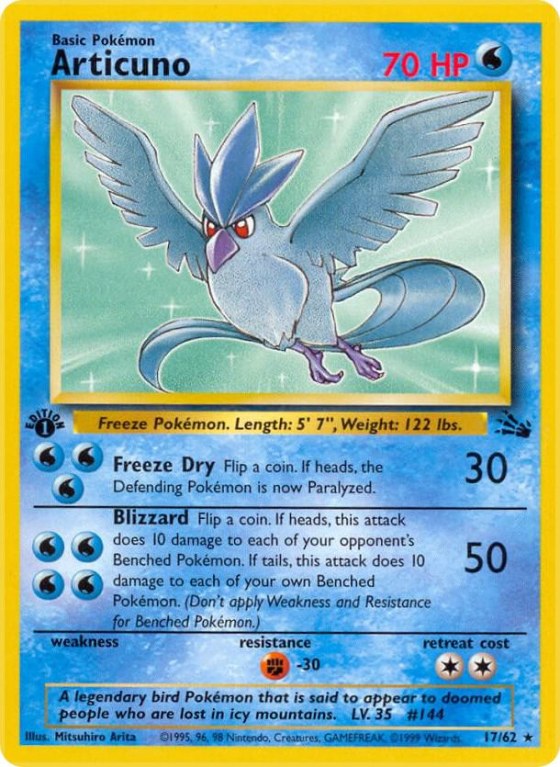 Articuno (17) - 1st Edition