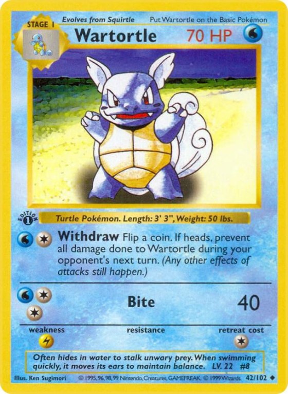 Wartortle - 1st Edition