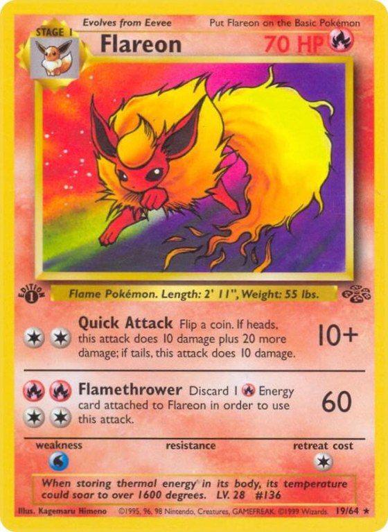 Flareon (19) - 1st Edition