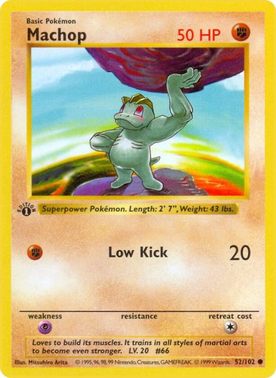 Machop - 1st Edition