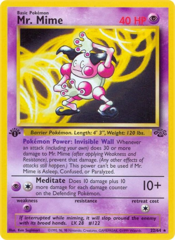 Mr. Mime (22) - 1st Edition