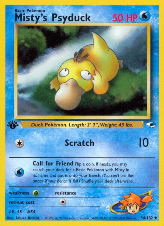 Misty's Psyduck - 1st Edition