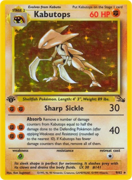 Kabutops (9) - Unlimited Holo