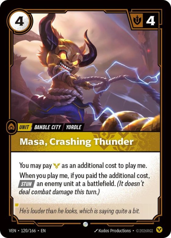Masa, Crashing Thunder - Foil