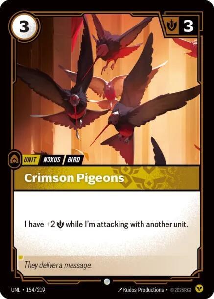 Crimson Pigeons - Foil
