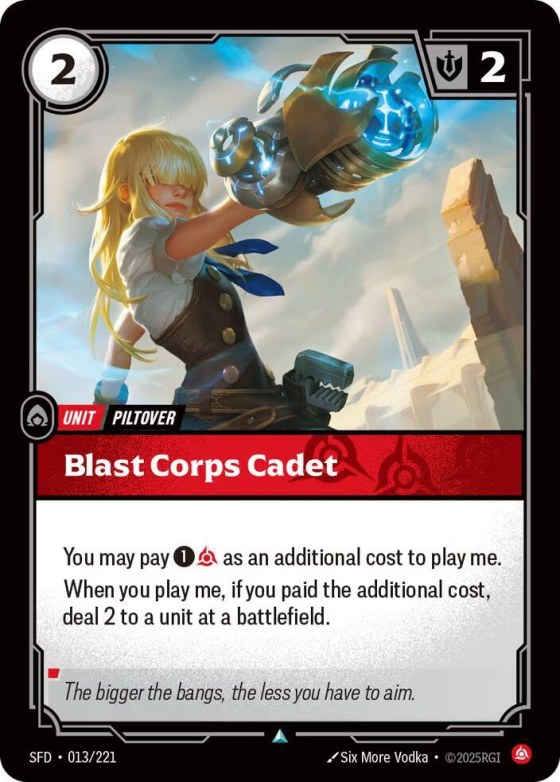 Blast Corps Cadet - Foil