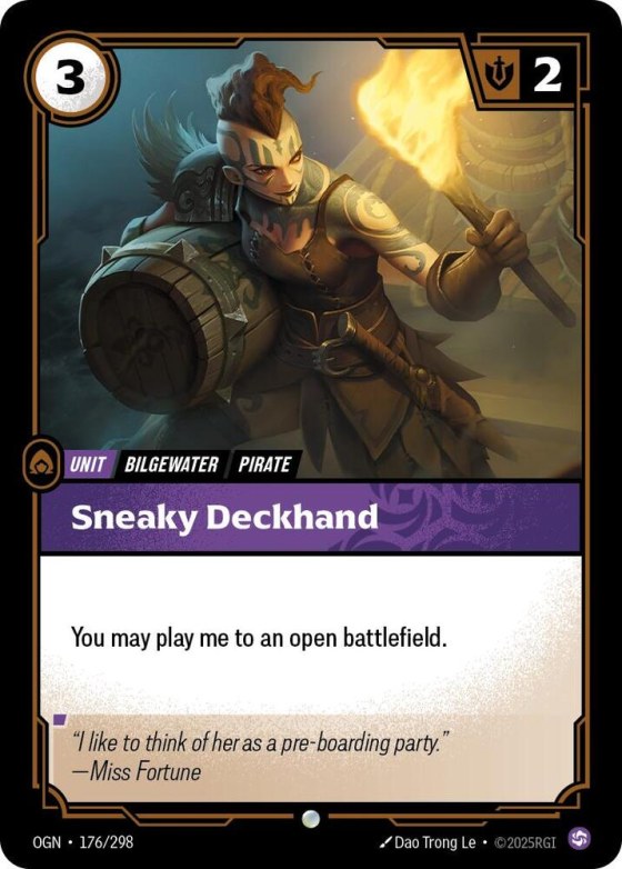 Sneaky Deckhand - Foil
