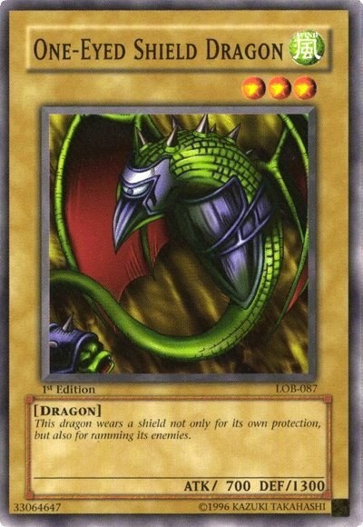 One-Eyed Shield Dragon - 1st Edition