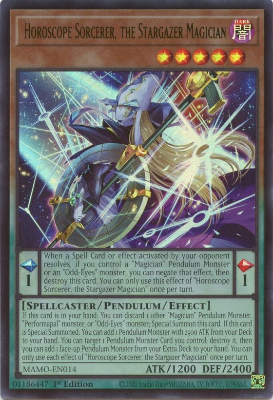 Horoscope Sorcerer, the Stargazer Magician - 1st Edition