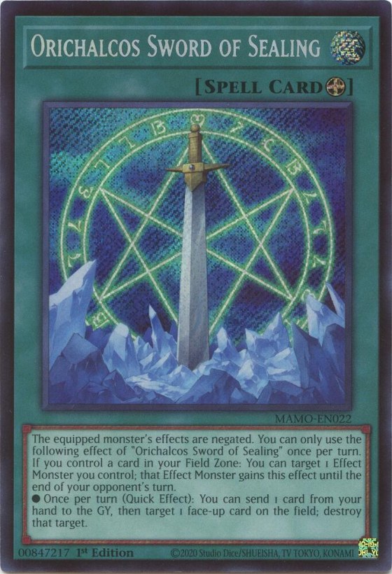 Orichalcos Sword of Sealing - Secret Rare