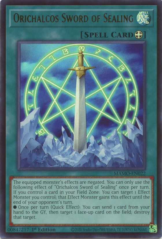 Orichalcos Sword of Sealing - 1st Edition