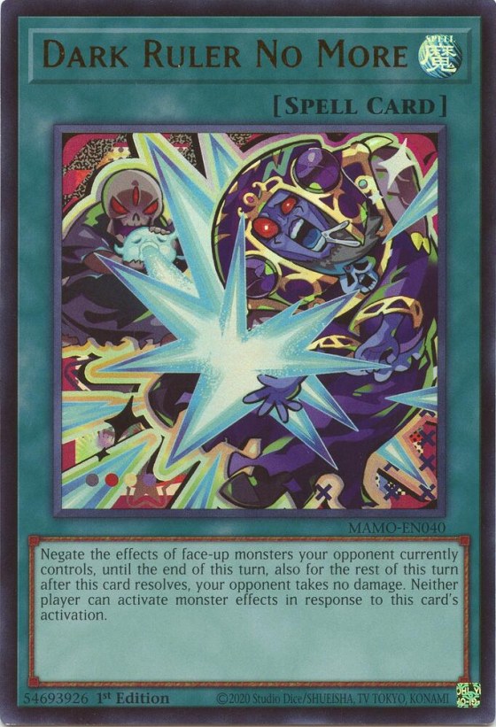 Dark Ruler No More - 1st Edition