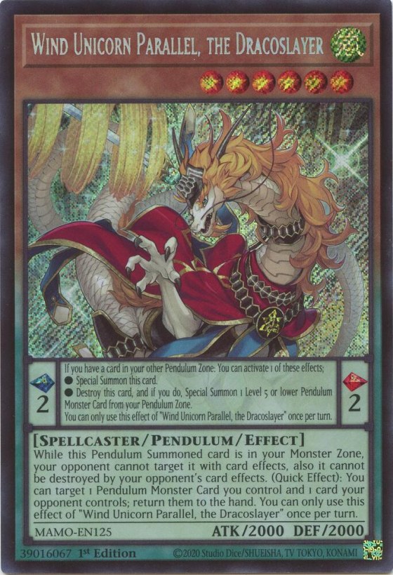 Wind Unicorn Parallel, the Dracoslayer - 1st Edition