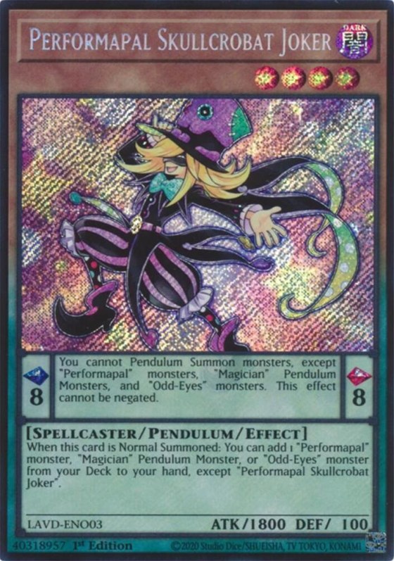 Performapal Skullcrobat Joker - Secret Rare
