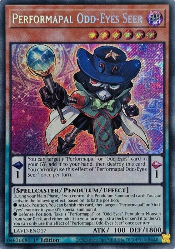 Performapal Odd-Eyes Seer - Secret Rare