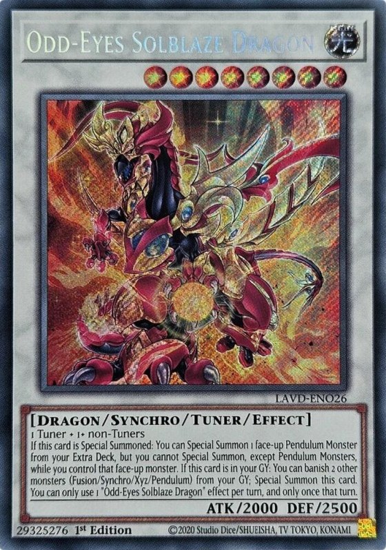 Odd-Eyes Solblaze Dragon - Secret Rare