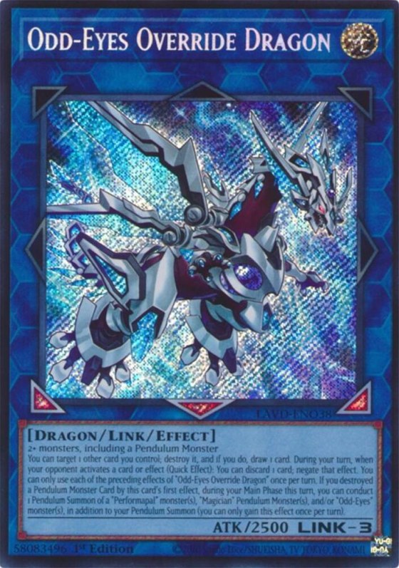 Odd-Eyes Override Dragon - Secret Rare