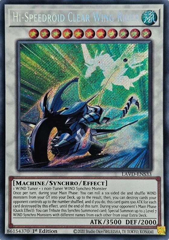 Hi-Speedroid Clear Wing Rider - Secret Rare