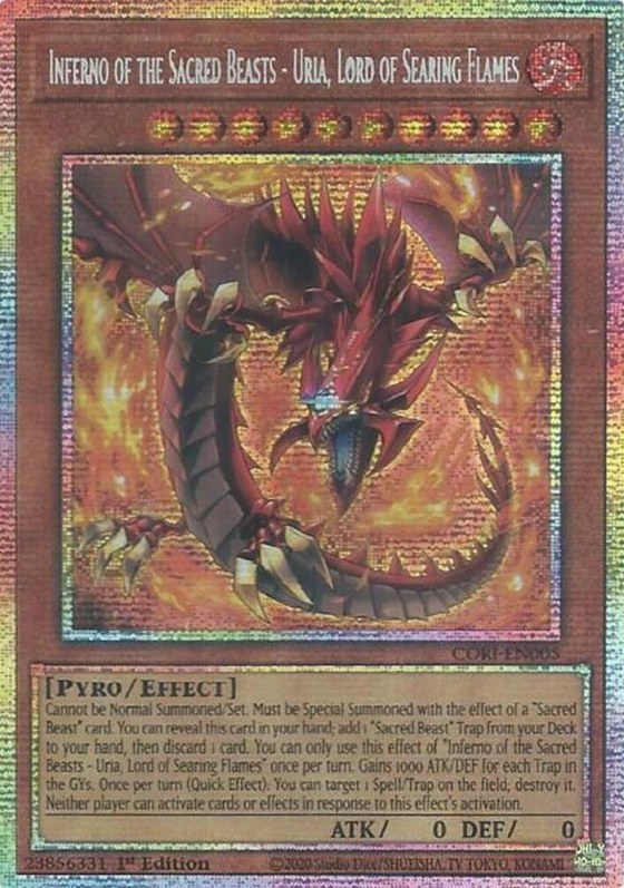Inferno of the Sacred Beasts - Uria, Lord of Searing Flames - Starlight Rare