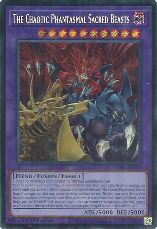 The Chaotic Phantasmal Sacred Beasts - Secret Rare