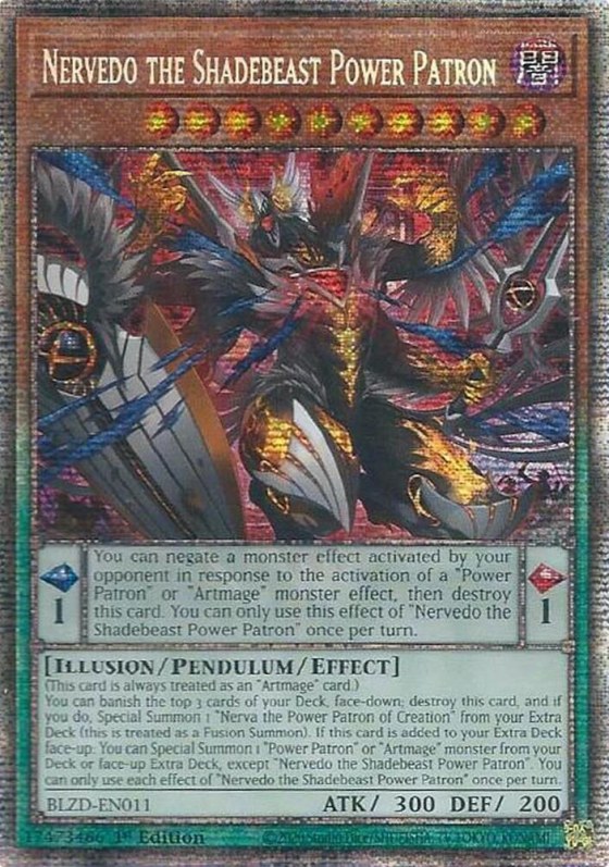 Nervedo the Shadebeast Power Patron - Starlight Rare