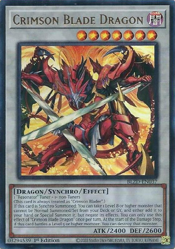 Crimson Blade Dragon - 1st Edition