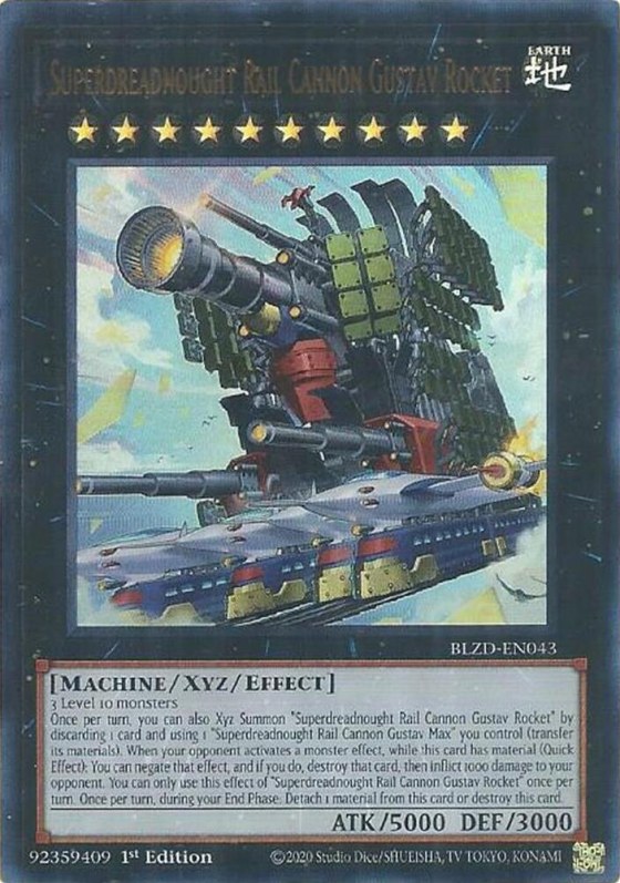 Superdreadnought Rail Cannon Gustav Rocket - 1st Edition