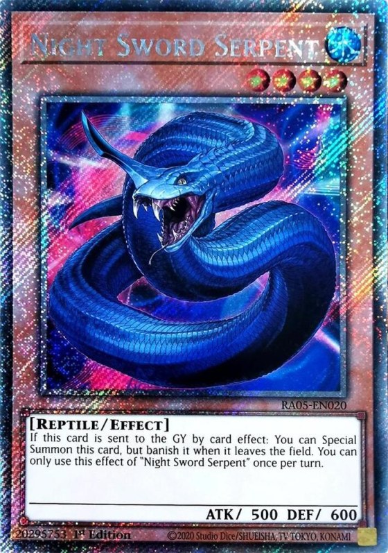 Night Sword Serpent - Platinum Secret Rare