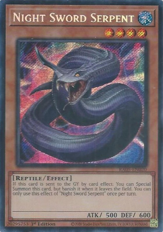 Night Sword Serpent - Secret Rare