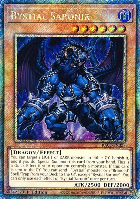 Bystial Saronir - Platinum Secret Rare