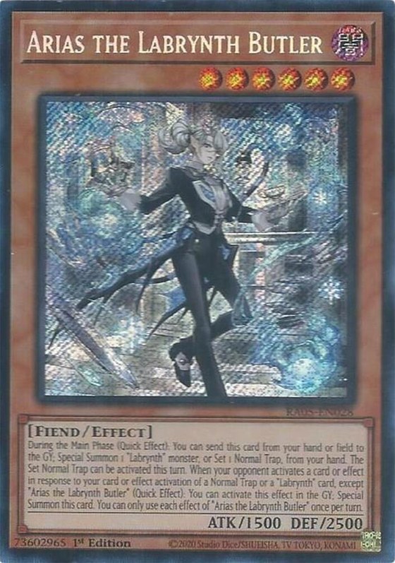 Arias the Labrynth Butler - Secret Rare