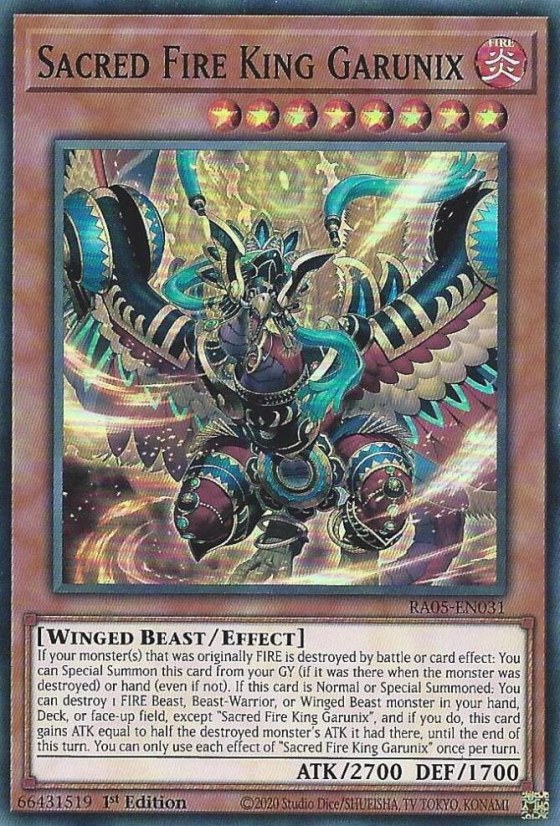 Sacred Fire King Garunix - 1st Edition