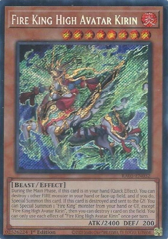 Fire King High Avatar Kirin - Secret Rare
