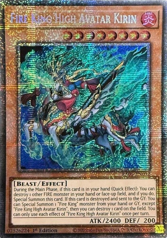 Fire King High Avatar Kirin - Starlight Rare