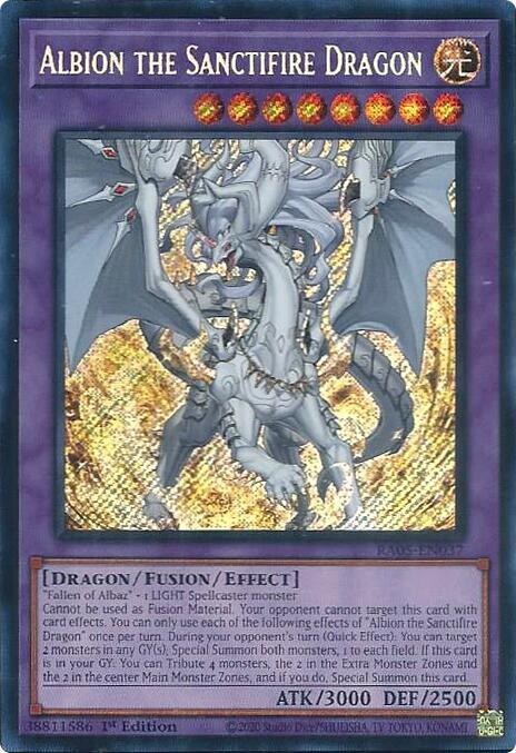 Albion the Sanctifire Dragon - Secret Rare