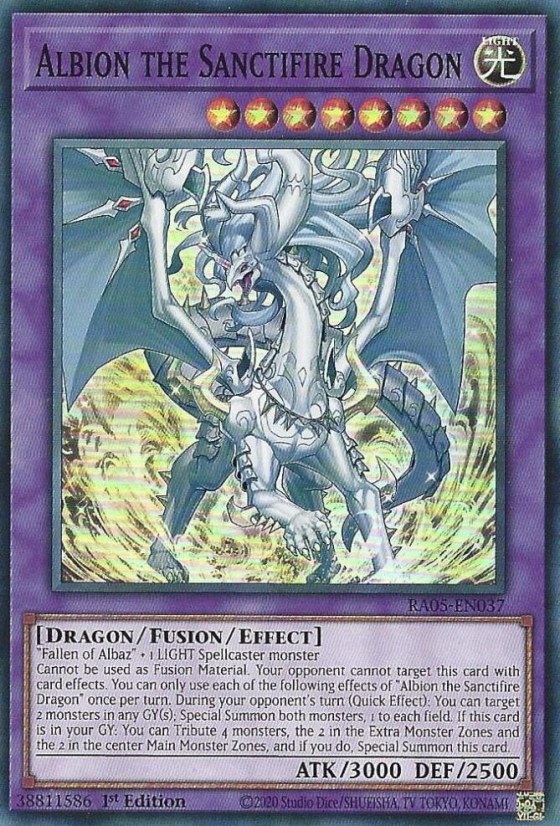 Albion the Sanctifire Dragon - 1st Edition