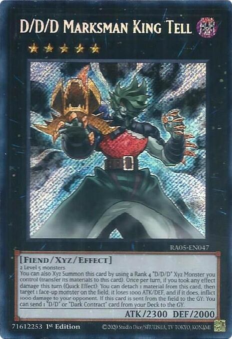 D/D/D Marksman King Tell - Secret Rare