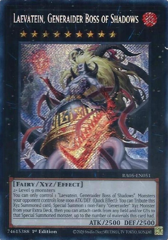 Laevatein, Generaider Boss of Shadows - Secret Rare