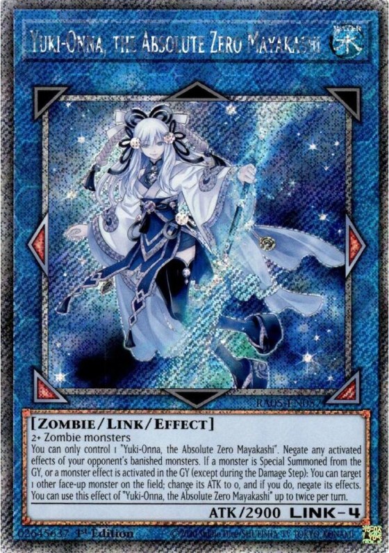 Yuki-Onna, the Absolute Zero Mayakashi - Platinum Secret Rare