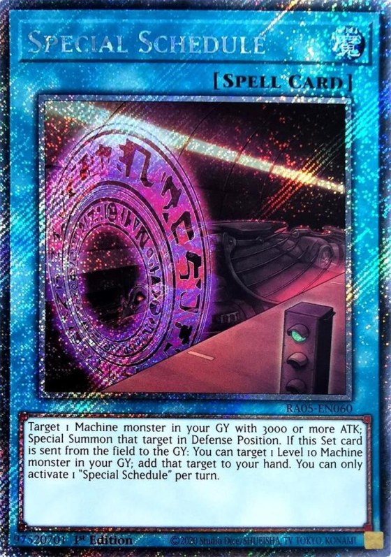 Special Schedule - Platinum Secret Rare