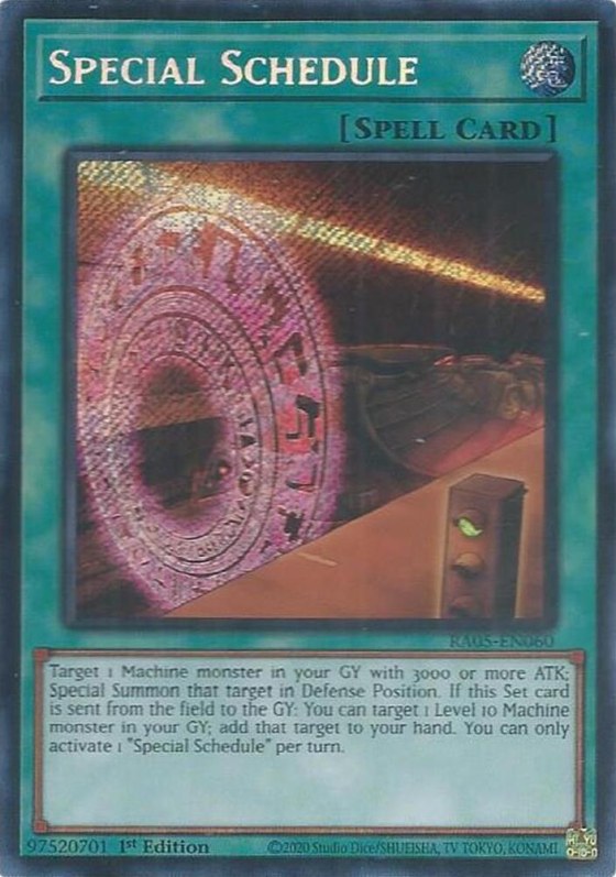 Special Schedule - Secret Rare