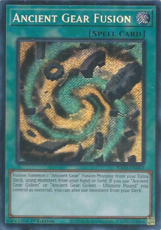 Ancient Gear Fusion - Secret Rare