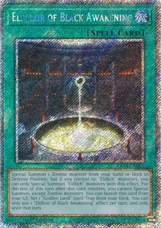 Eldlixir of Black Awakening - Platinum Secret Rare