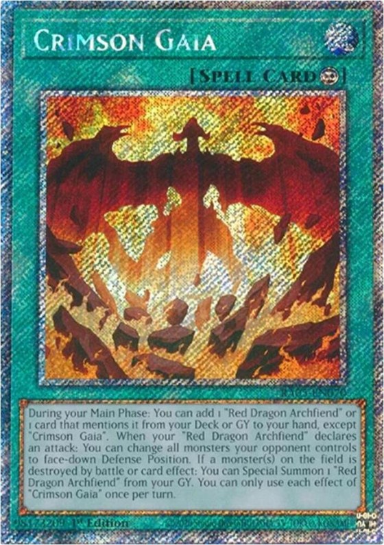 Crimson Gaia - Platinum Secret Rare