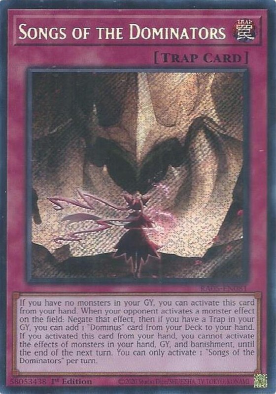 Songs of the Dominators - Secret Rare