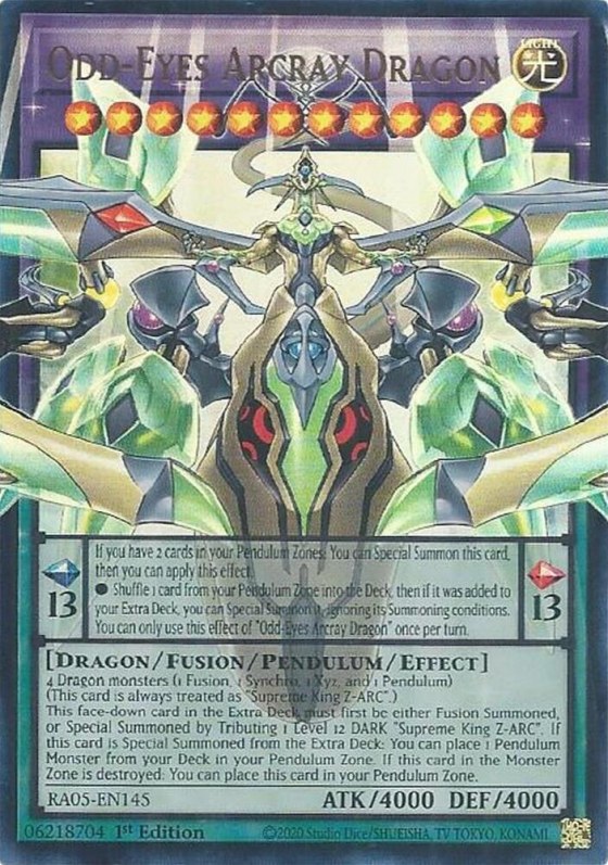 Odd-Eyes Arcray Dragon - 1st Edition