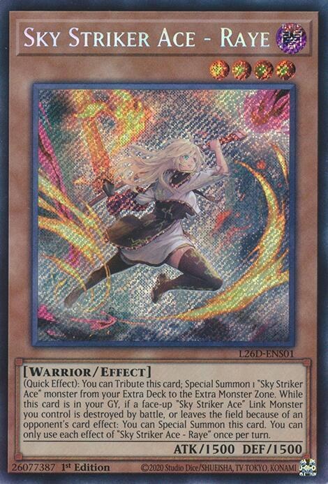 Sky Striker Ace - Raye - Alternate Art Secret Rare