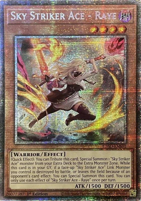 Sky Striker Ace - Raye - Alternate Art Starlight Rare
